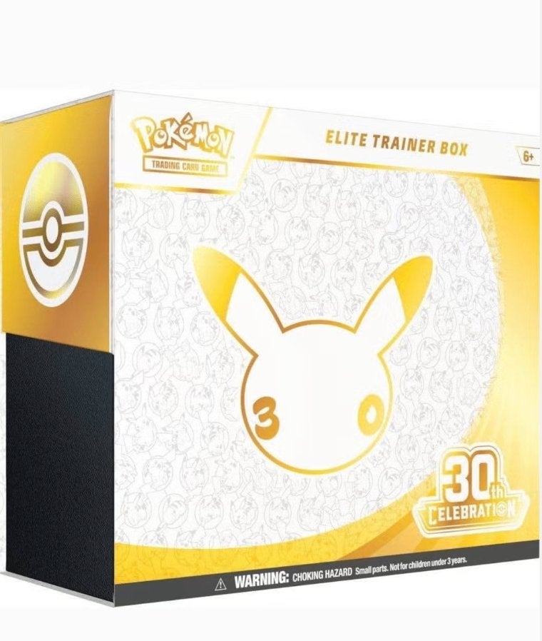 Pokémon 30th celebrations ETB & Case (levering deze week), Hobby en Vrije tijd, Ophalen, Zo goed als nieuw, Overige typen