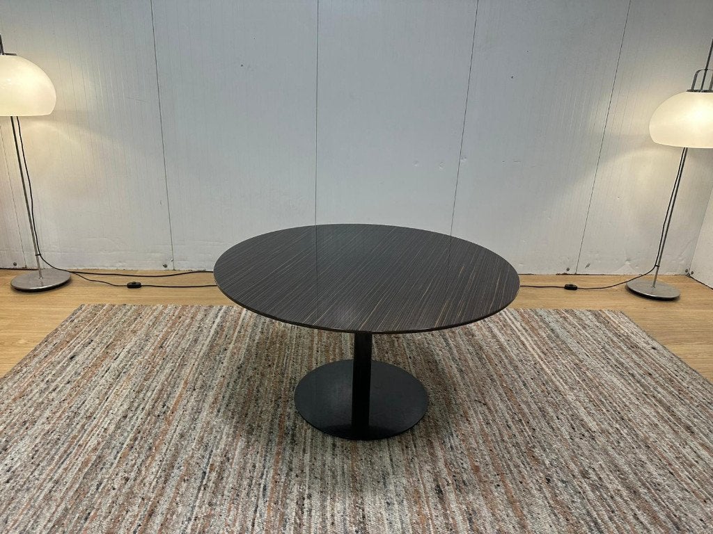 Minotti Bellagio Tafel | NP: €6.500, Overige houtsoorten, Rond, Ophalen of Verzenden, Zo goed als nieuw