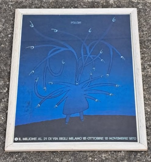 Lithographie il milione de jean michel folon, Antiek en Kunst, Ophalen of Verzenden, Lithografie