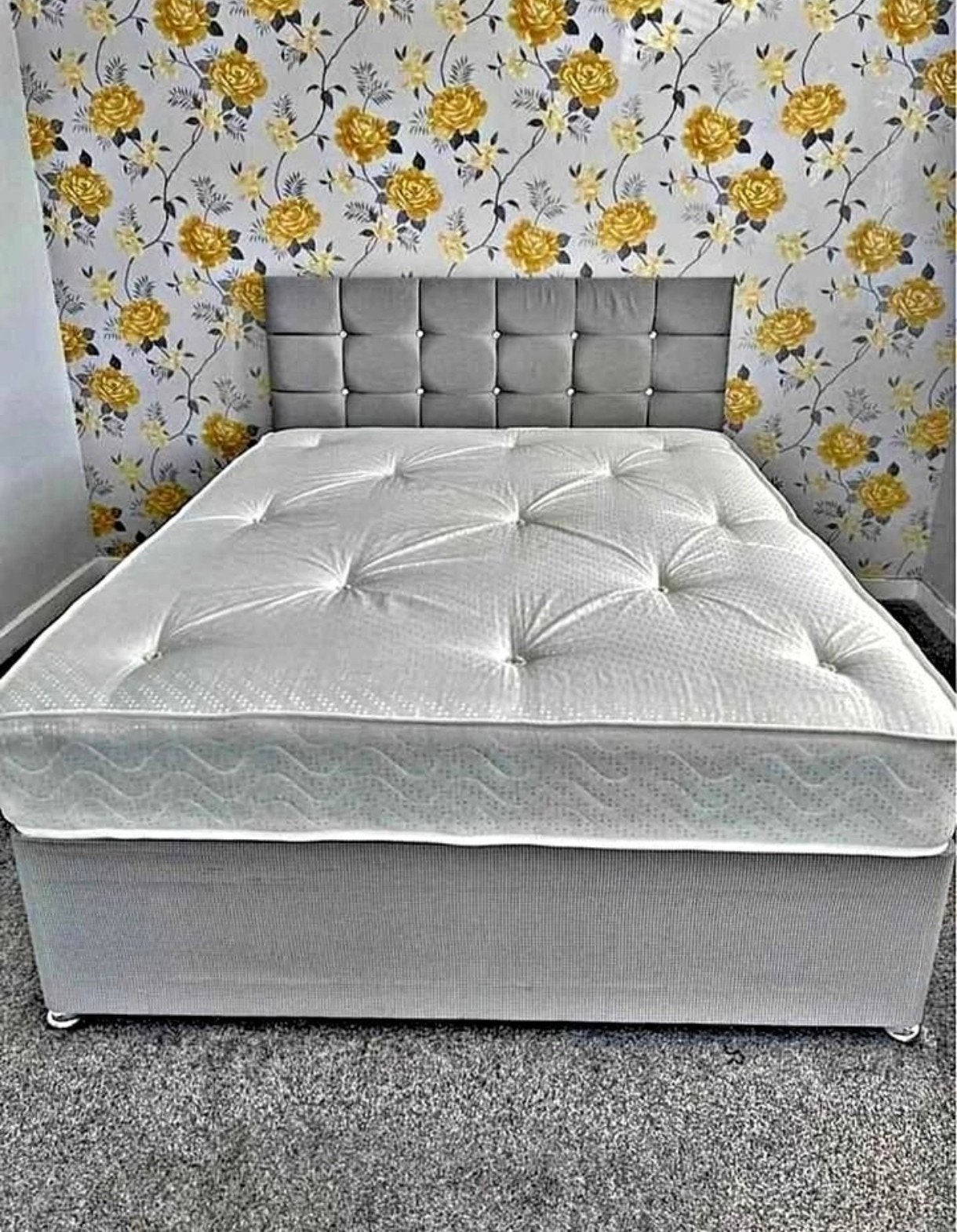 Modern Luxury Upholstered Bed – Stylish & Comfortable, Ophalen of Verzenden, Nieuw
