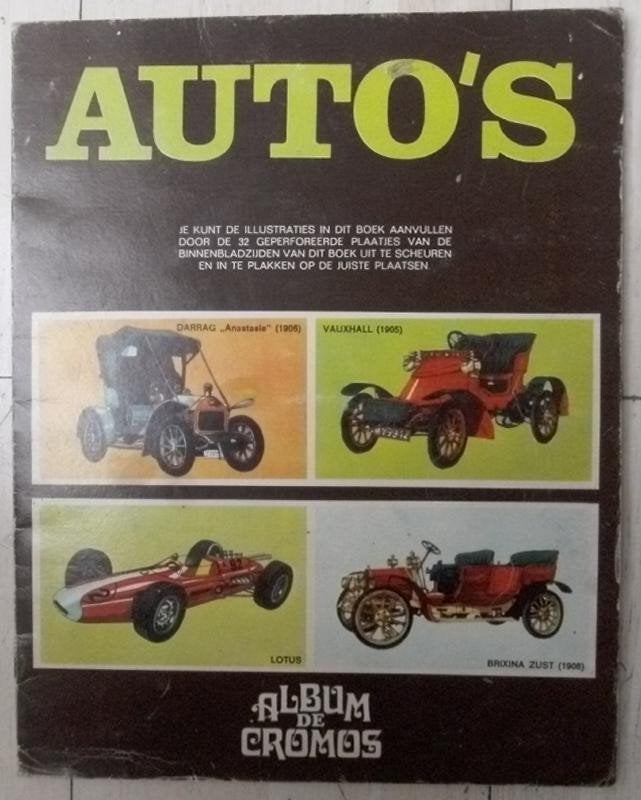 plaatjesalbum Auto's ( 1971 ), Ophalen of Verzenden, Plaatjesalbum