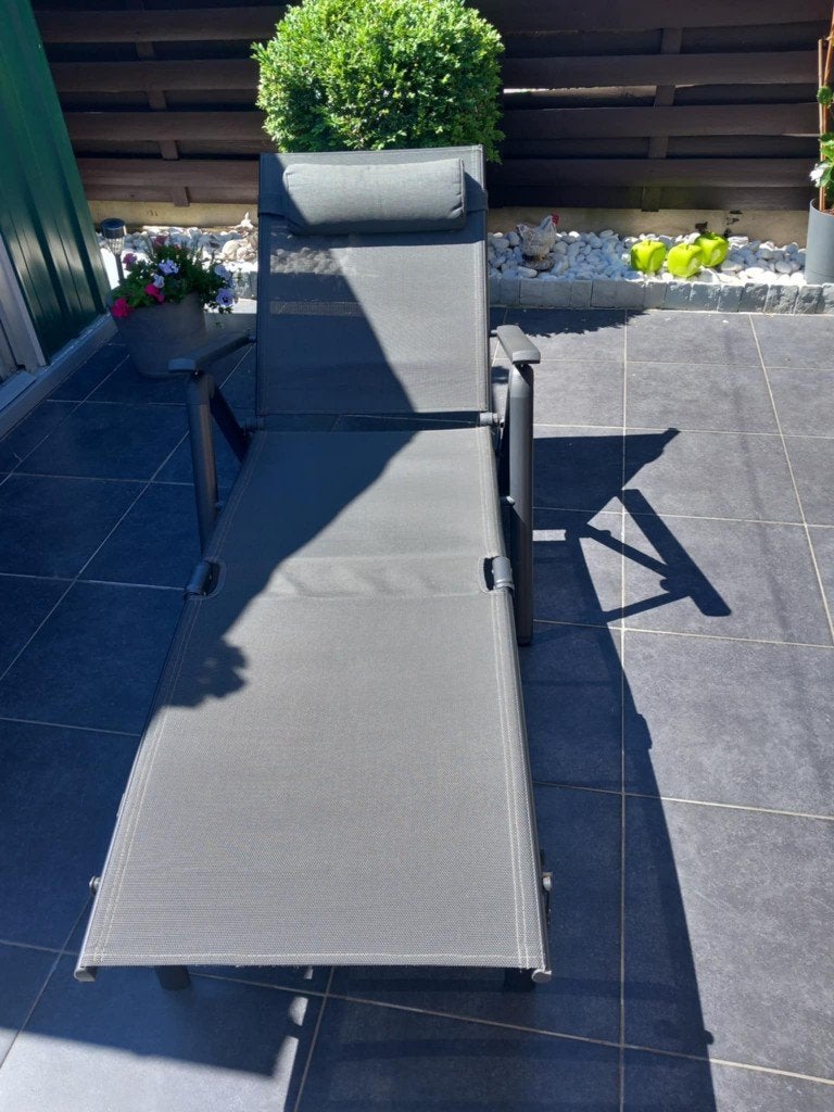 plooi bare ligzetel, Ophalen, Zo goed als nieuw, Aluminium, Inklapbaar
