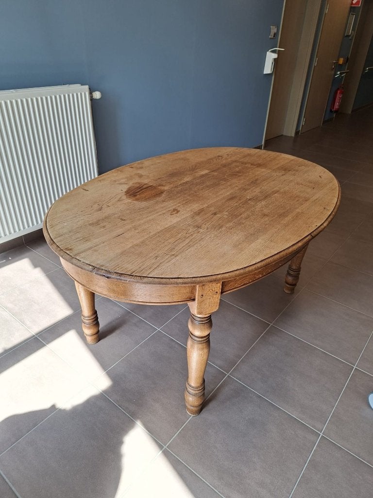 Landelijke tafel, Ophalen, Gebruikt, Eikenhout, Vier personen