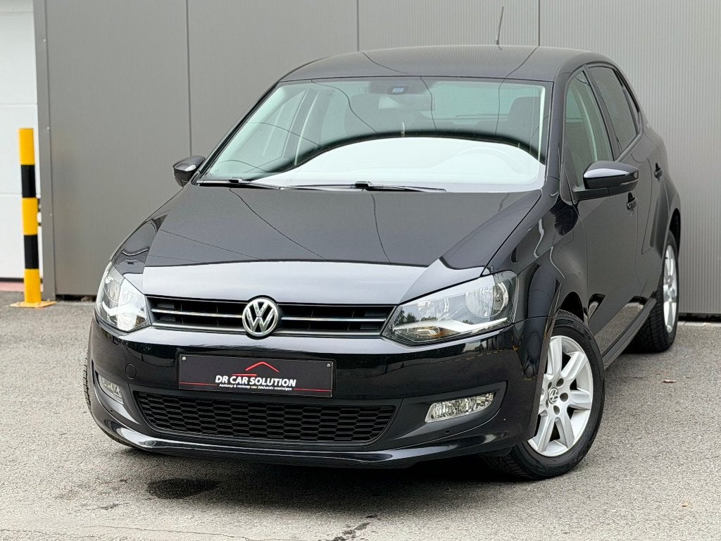 Vw Polo 6R Team|| 1.2 benzine|| airco carplay|| 144Dkm 2010, Auto's, Voorwielaandrijving, Euro 5, Stof, Zwart