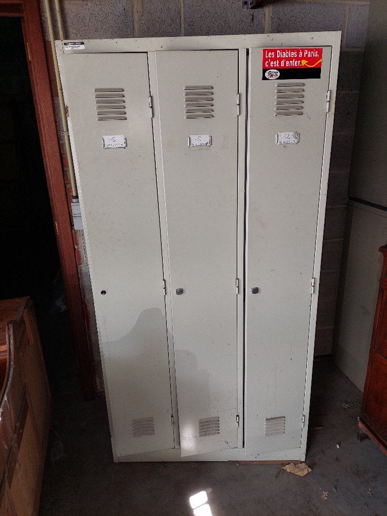 Armoire vestiaire métallique, Maison & Meubles, Enlèvement, Utilisé