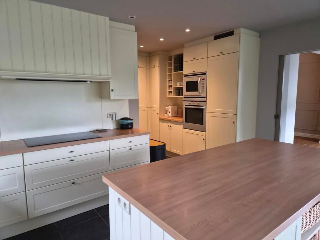 Complete grote keuken met 2x L-opstelling en eiland, Ophalen, Gebruikt, Hoekkeuken, Hout