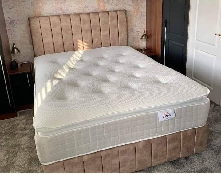 Lit complet + matelas — Toutes les tailles en stock, Envoi, Neuf, Deux personnes, Autres couleurs