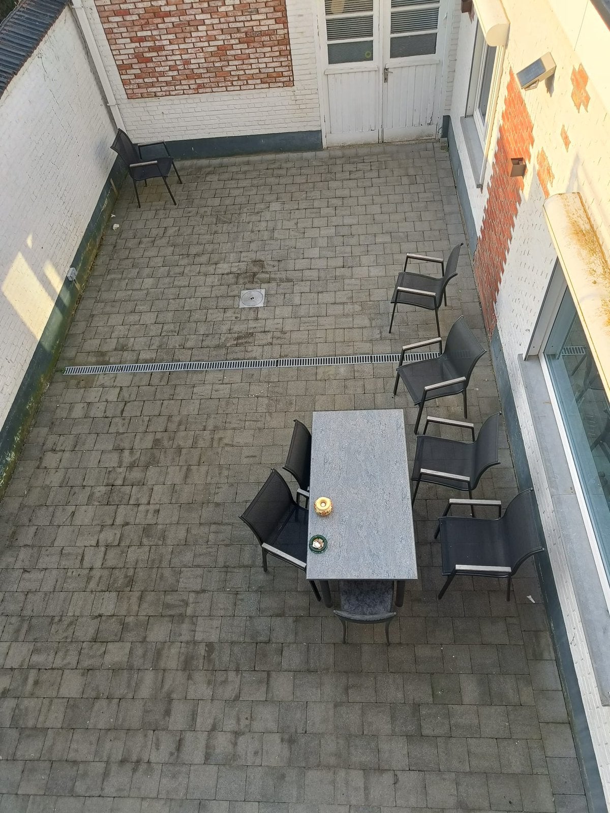 Vierkante klinkers 20x20cm +- 38m2 (+-984st), Tuin en Terras, Ophalen, Gebruikt, 10 m² of meer, Klinkers