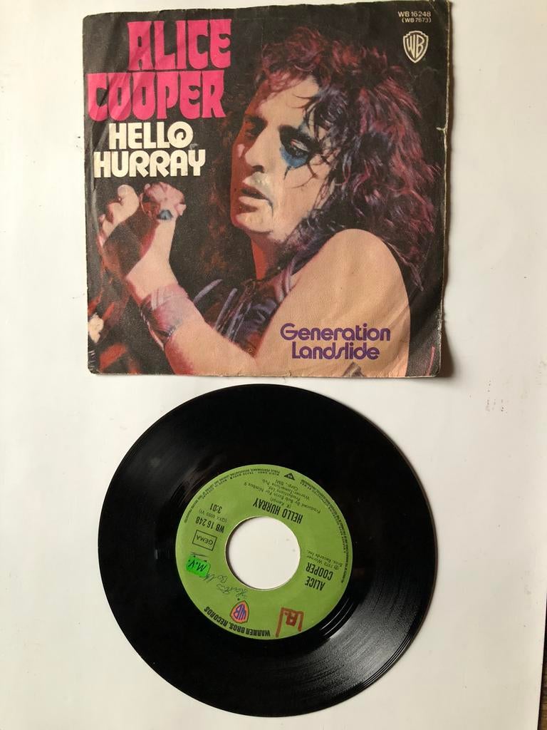 Alice Cooper: Hello hurray ( 1973), Cd's en Dvd's, Vinyl Singles, Verzenden, Zo goed als nieuw