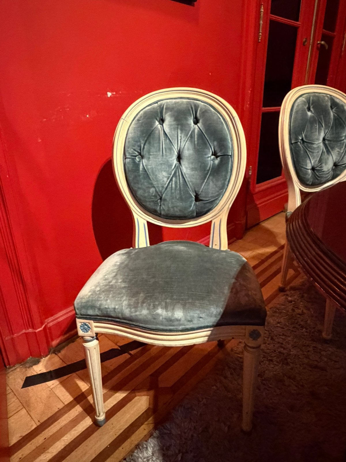 6 x chaise bleue chic, Enlèvement