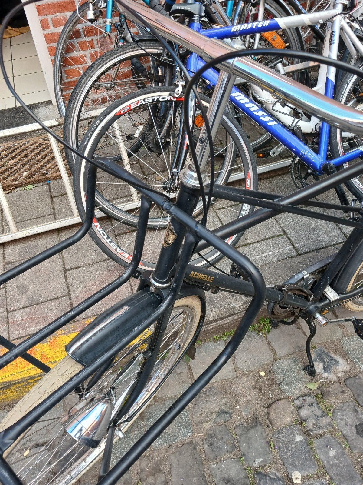 achielle fiets, Ophalen