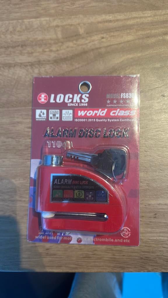 Alarm disc lock - alarmslot voor motoren en brommers, Ophalen, Zo goed als nieuw