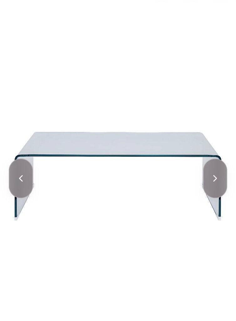 Glazen Salontafel, Ophalen, 50 – 75, Gebruikt, 100 tot 150 cm