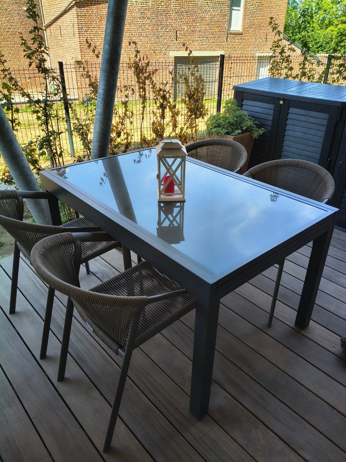 tafel plus tuinstoelen, Tuin en Terras, Ophalen