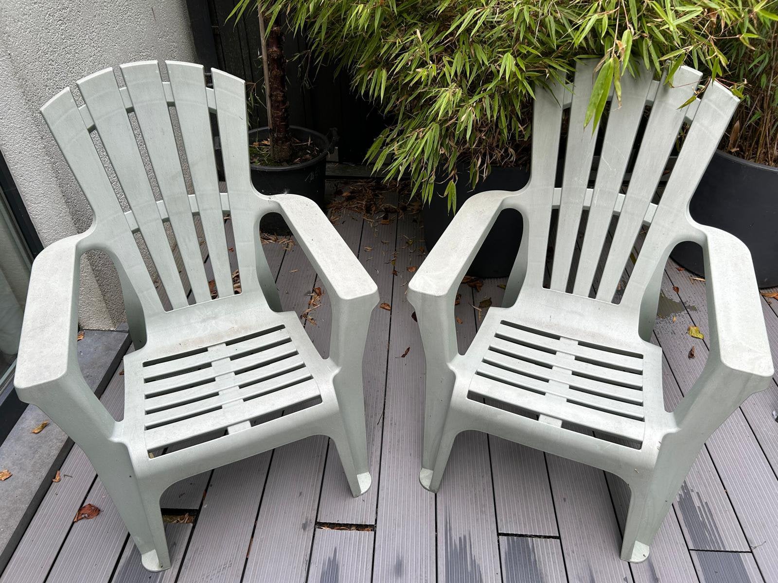 Lot de 2 Chaises de jardin, Enlèvement, Utilisé