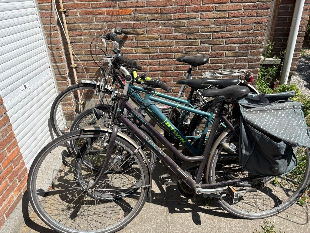 4 fietsen, Ophalen, Gebruikt, Staal, 24 inch of meer