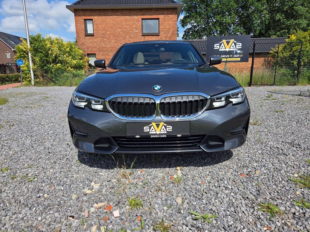 BMW 3 Serie 318 318iA OPF Sport line/Pano/Apple-Android/Virt, Cuir, Argent ou Gris, Achat, Carnet d'entretien