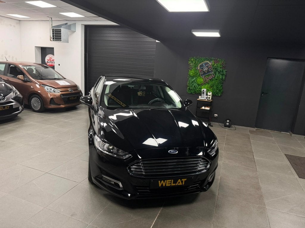 FORD MONDEO BENZINE/EURO 6/2017/120000KM/TOPSTAAT, Auto's, Bluetooth, Mondeo, Zwart, Bedrijf