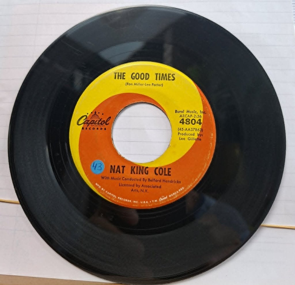 Popcorn Groove/Nat King Cole - The Good Time, Cd's en Dvd's, Vinyl | Jazz en Blues, Gebruikt, 7 inch, Overige typen, Jazz
