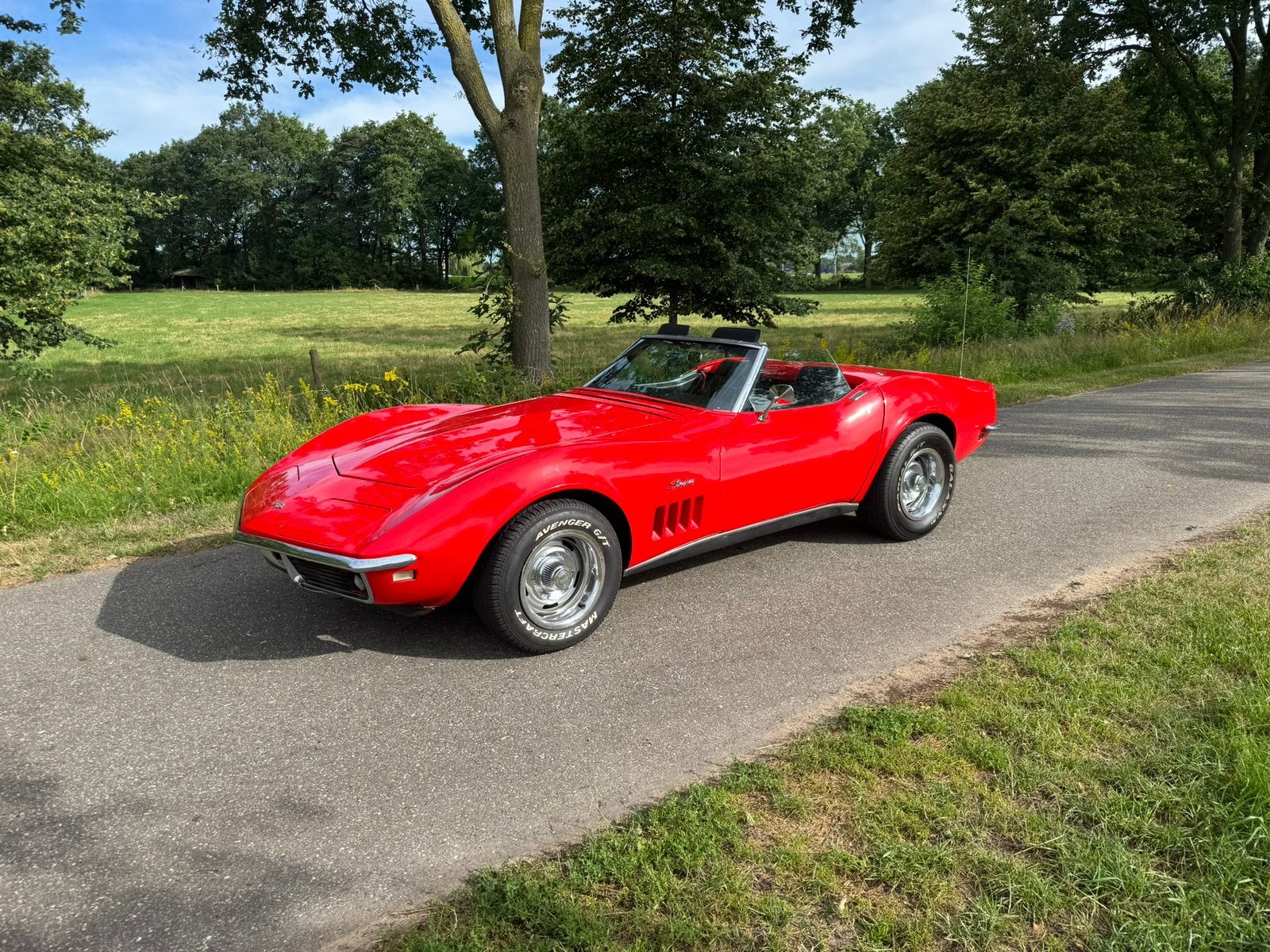Chevrolet Corvette Stingray v8 1969, Autos, Rouge, Achat, Entreprise, Boîte manuelle