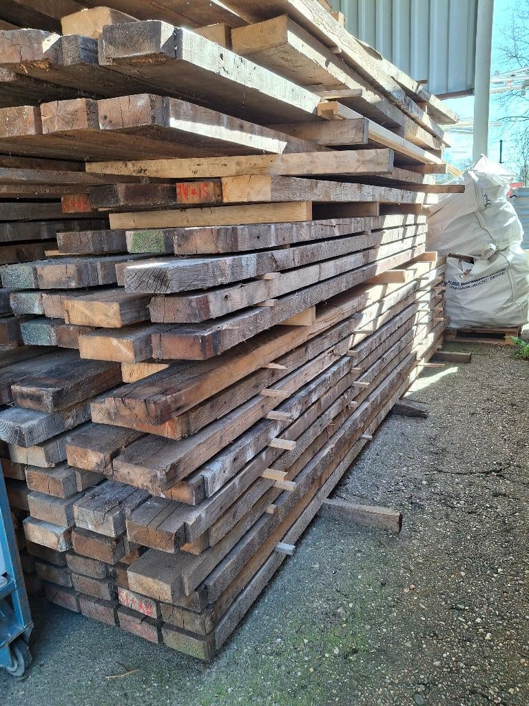 Houten balken, Doe-het-zelf en Bouw, Ophalen, Gebruikt, Balk, Vuren