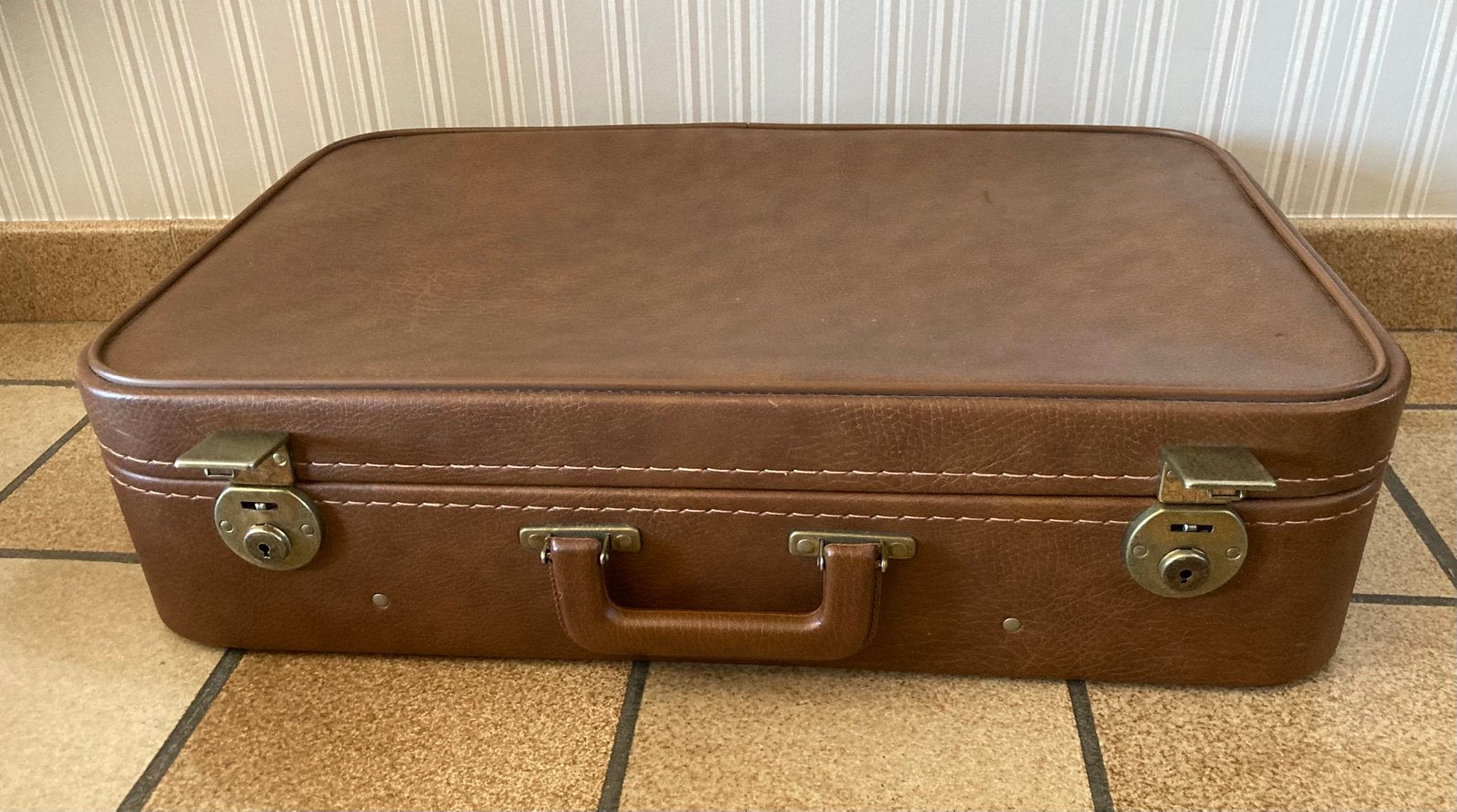 Vintage reiskoffer, Handtassen en Accessoires, Koffers, Ophalen, Gebruikt