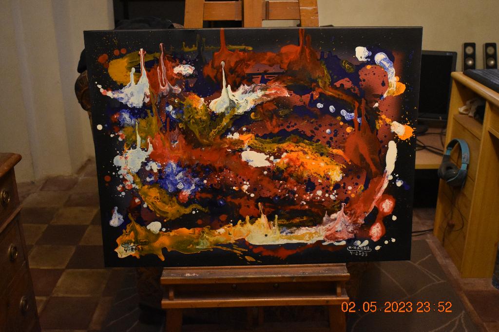 Painting Abstract Serie No (18), by joky kamo, Enlèvement, Peinture à l'huile, Abstrait