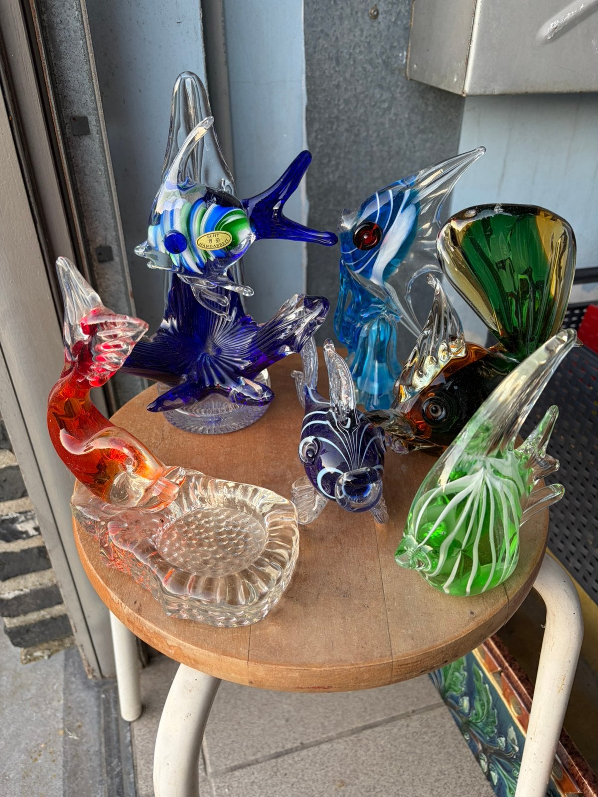 6 poissons de Murano en parfait état, Enlèvement