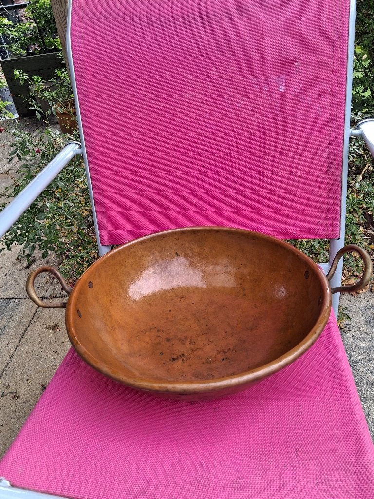 Ancien moule à confiture en cuivre, Enlèvement, Cuivre