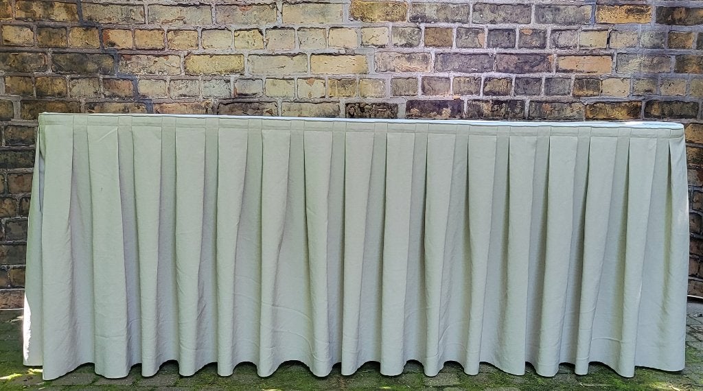 Tafelrok, Maison & Meubles, Nappes, Comme neuf, Rectangle, Nappe, Beige, Lavable, Fait à la main, Polyester, Enlèvement