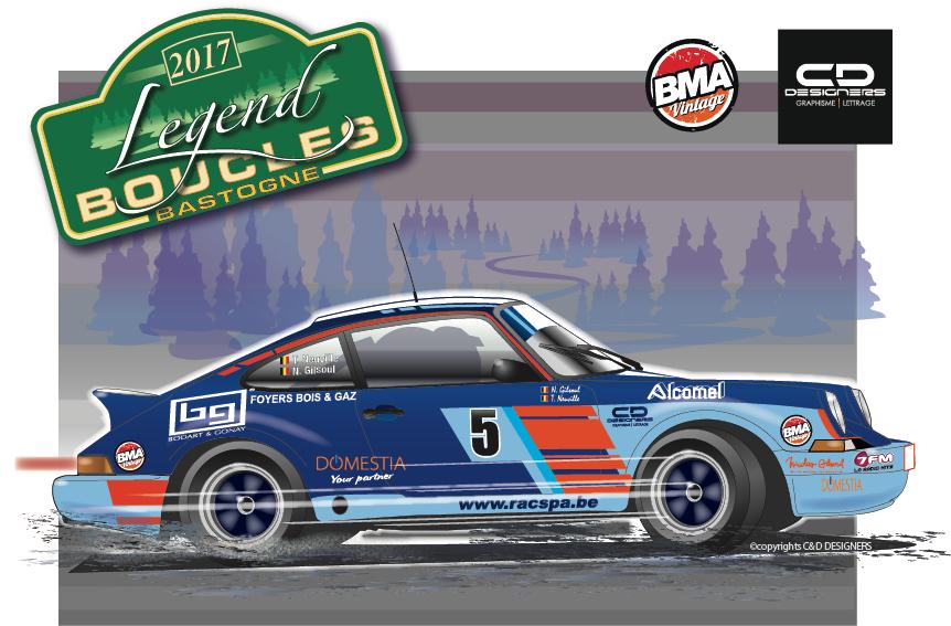 Décale 1/43 Porsche Thierry Neuville (Boucles Bastigne 2017), Enlèvement ou Envoi, Neuf