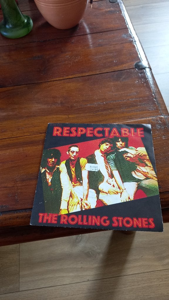 Vinyl (45t) the rolling stones "respectable ", Enlèvement, Comme neuf, Pop