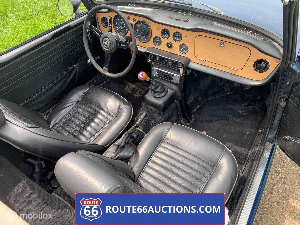 Triumph TR6 | 1970 | Route 66 Auctions, Auto's, Triumph, Zwart, Bedrijf, Handgeschakeld