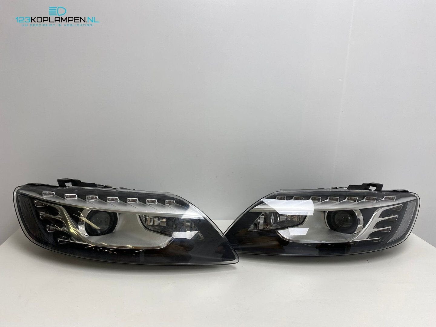 (VR) Audi Q7 4L Bi-Xenon Led koplamp links rechts, Gebruikt, -, -, -