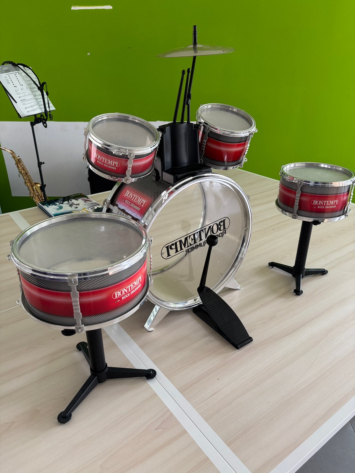 Kit de batterie Bontempi pour enfants, Enlèvement, Utilisé