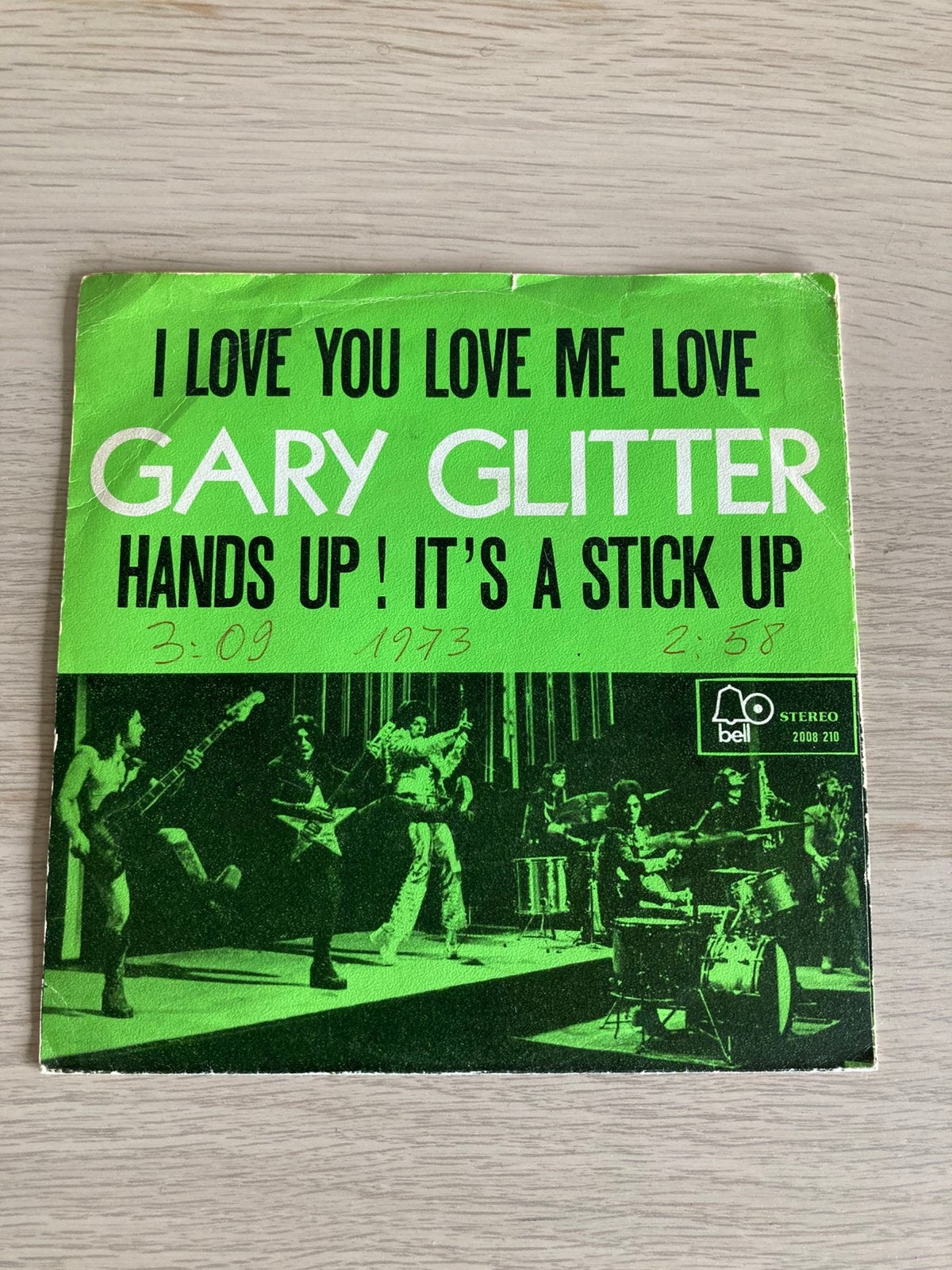 Gary glitter - i love you me love, Enlèvement, Comme neuf