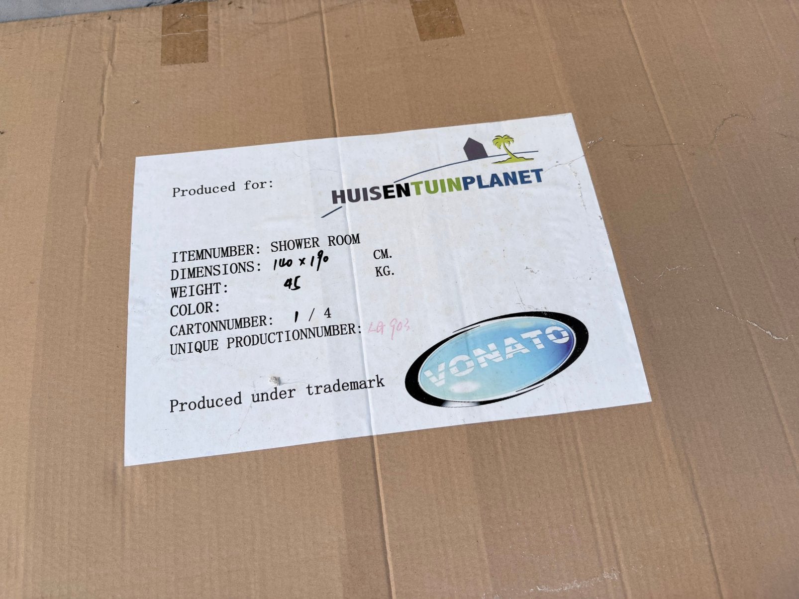 Glazen dubbel deur voor douche, Doe-het-zelf en Bouw, Deuren en Vliegenramen, Ophalen, Nieuw