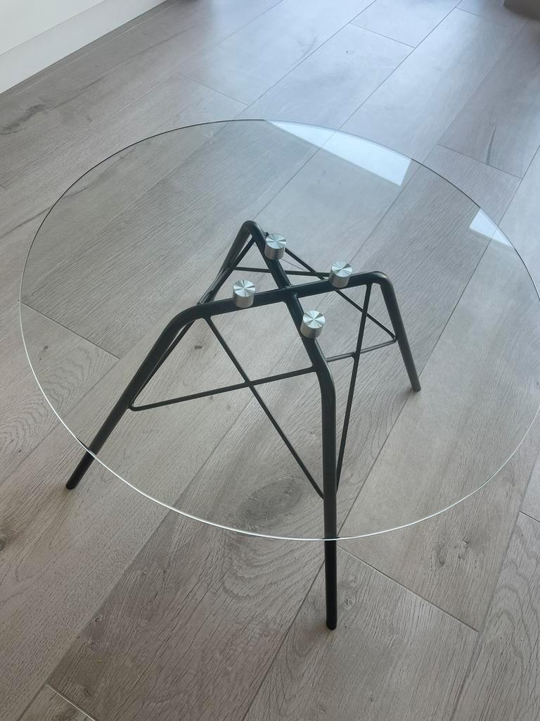 Table basse avec plateau en verre, Enlèvement