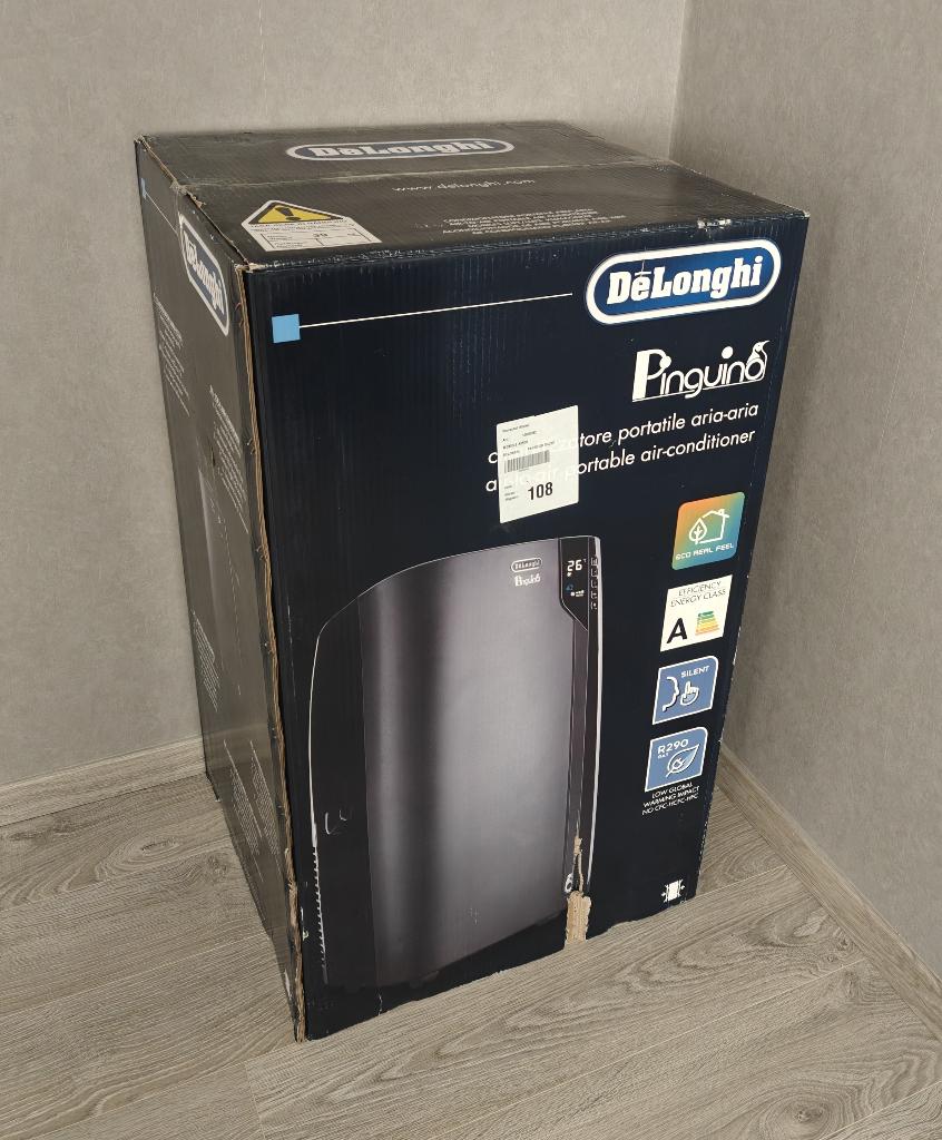 Nieuw: Mobiele airco Delonghi Pinguino Pac EX130 zwart, Elektronische apparatuur, Airco's, Ophalen, Timer, Nieuw, 3 snelheden of meer
