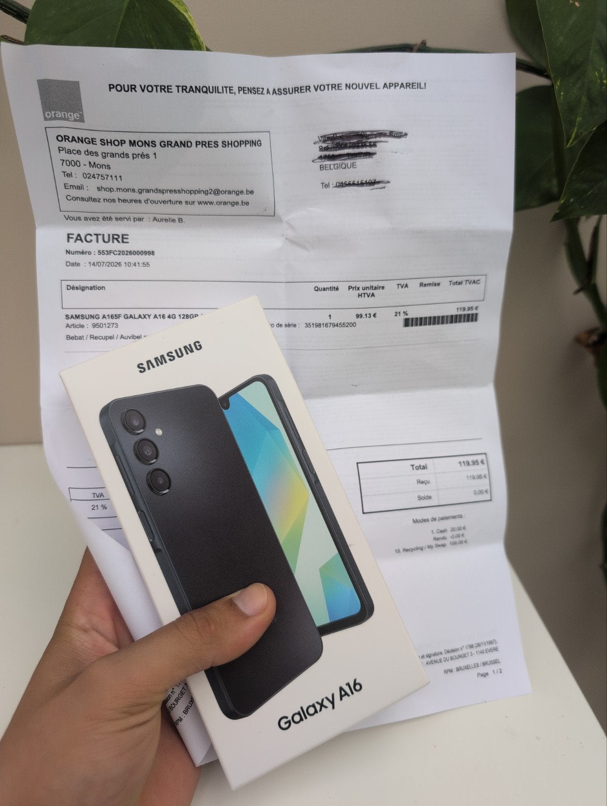 Samsung galaxy a16 128 gb 4 gb ram, Samsung