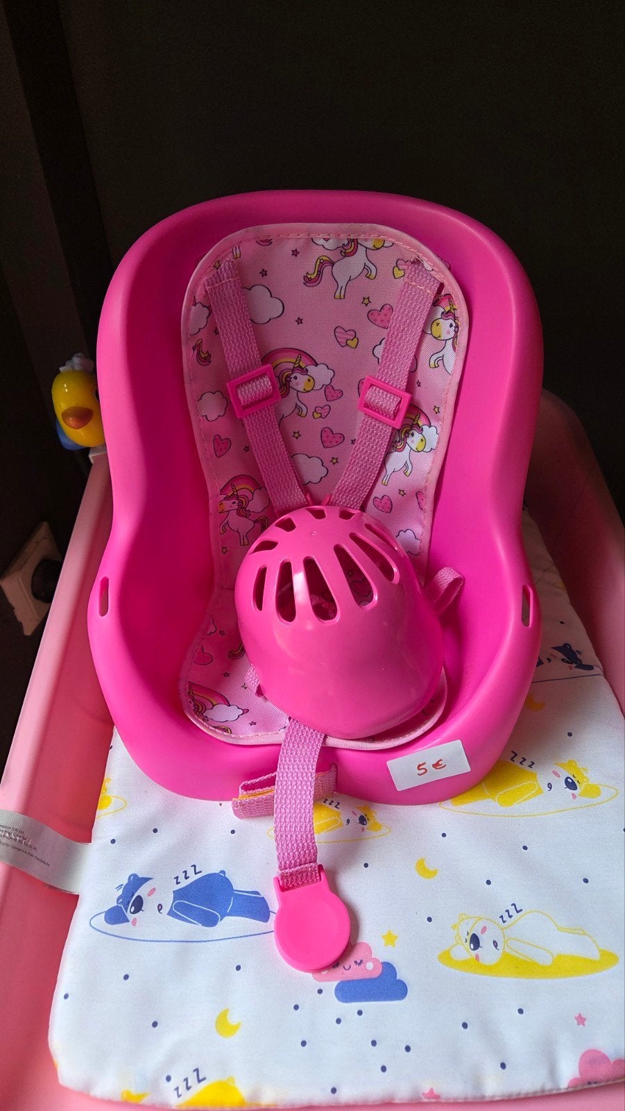 Fietsstoeltje met helm, Kinderen en Baby's, Speelgoed | Poppen, Ophalen