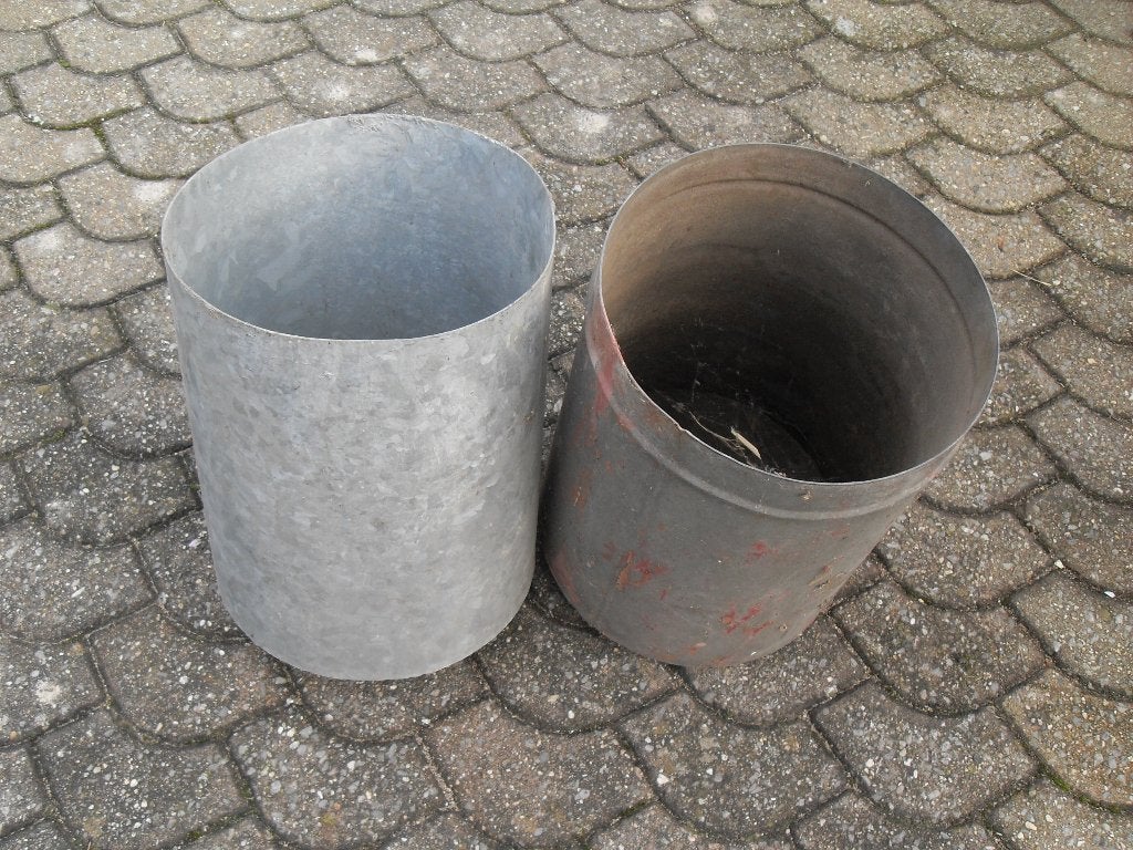2 verzinkte potten, Ophalen, Gebruikt