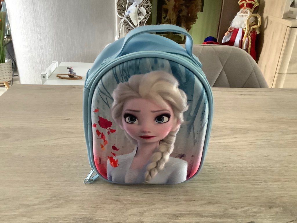 Disney Frozen II reistasje (20x17 cm), Ophalen of Verzenden, Overige figuren, Zo goed als nieuw, Tas, Koffer of Zak