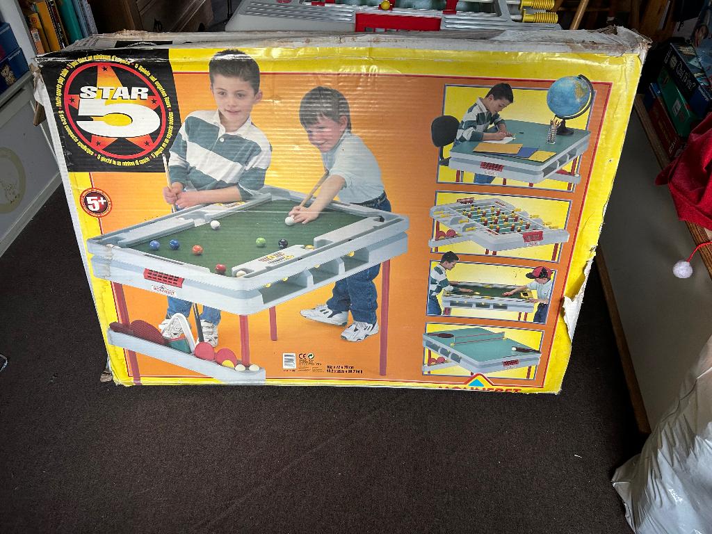 Table multi jeux 4 en 1 ancienne, Ophalen, Gebruikt