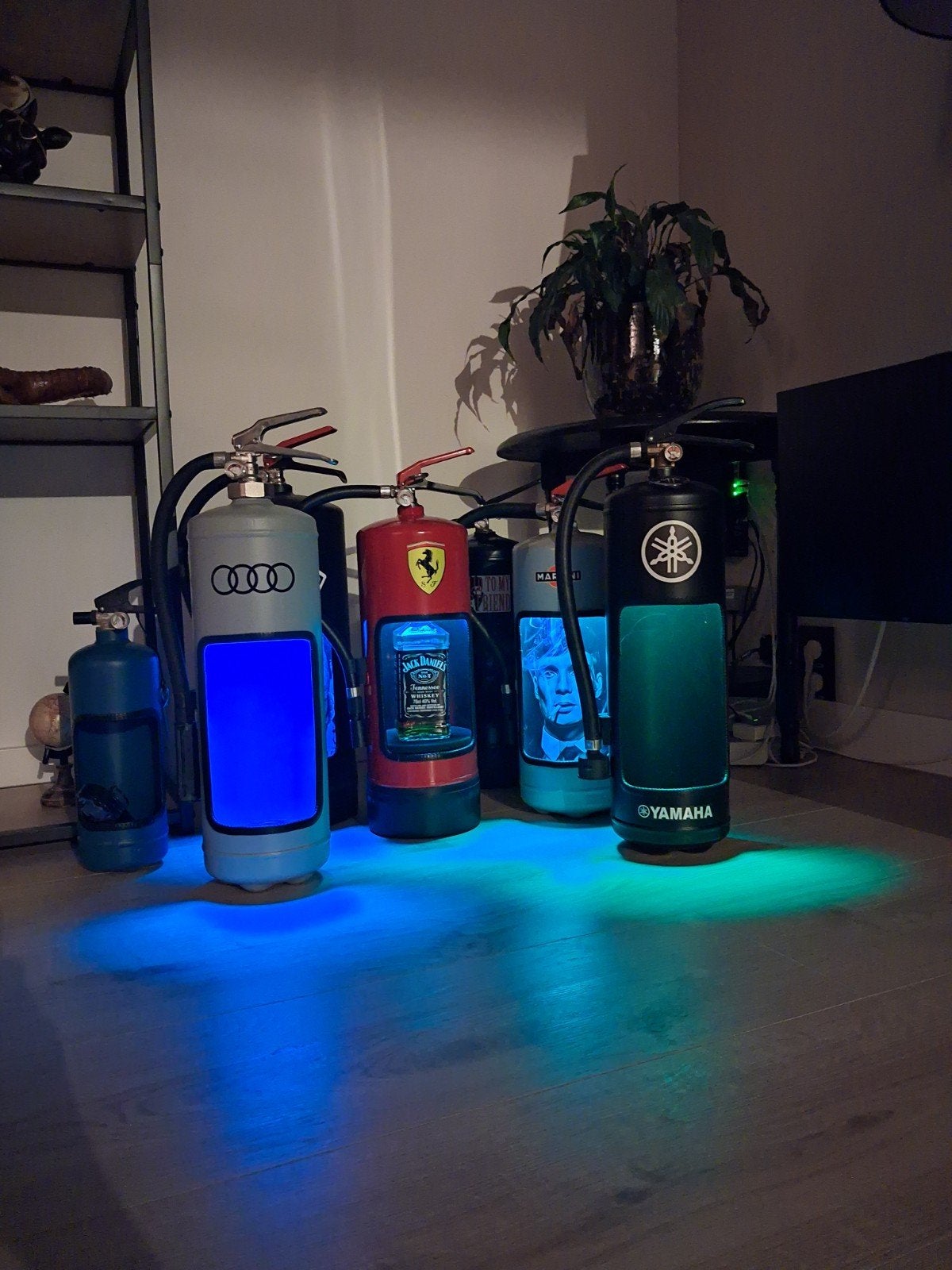 Brandblusser refurbished art lampen, Ophalen of Verzenden
