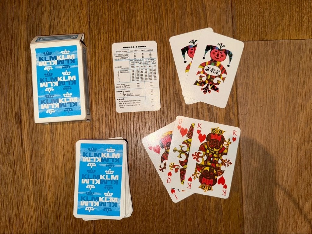 Jeu de cartes KLM vintage années 60 70 Max Velthuijs, Collections, Enlèvement ou Envoi, Comme neuf, Carte(s) à jouer