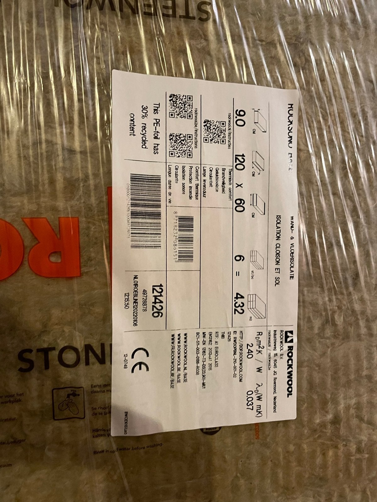 Rockwool isolatie, Ophalen, Zo goed als nieuw