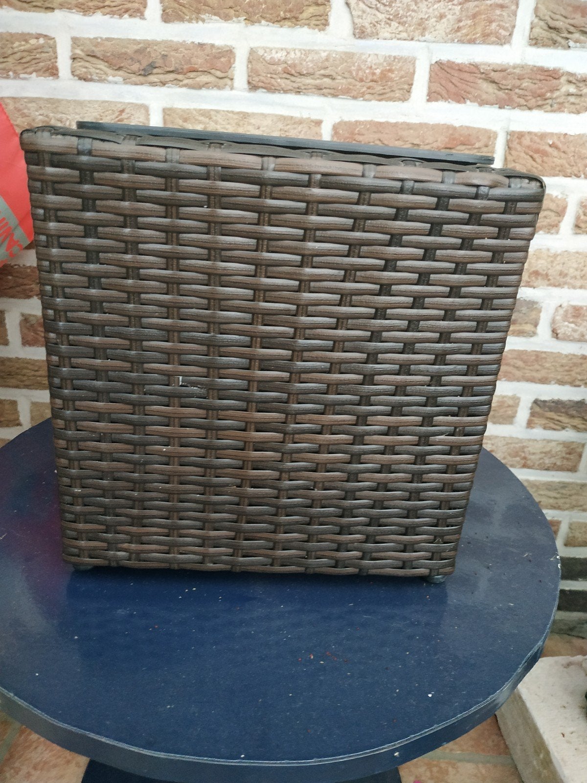 bloembak met binnenbak gevlecht pvc, Ophalen, Binnen