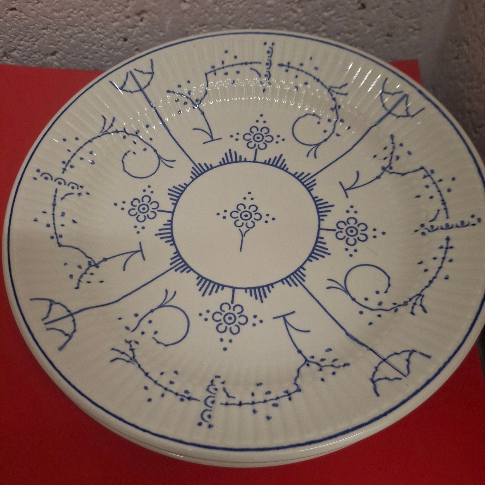 boch Copenhague lot 4 assiettes plates 24.5 cm, Enlèvement ou Envoi