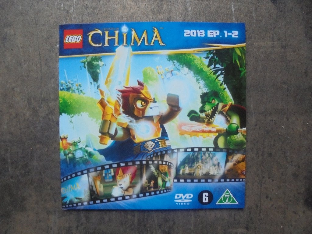 Lego DVD Chima 2013 EP 1-2 (zie foto's), Gebruikt, Tekenfilm, Overige soorten, Ophalen of Verzenden